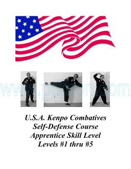 Cover of USA.Kenpo.Combatives.Self-Defense.Course.Apprentice.Levels.1.thru.5.pdf