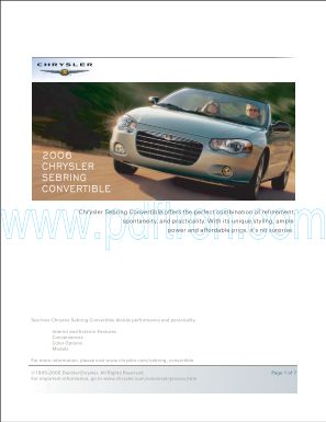 Chrysler Sebring Con...