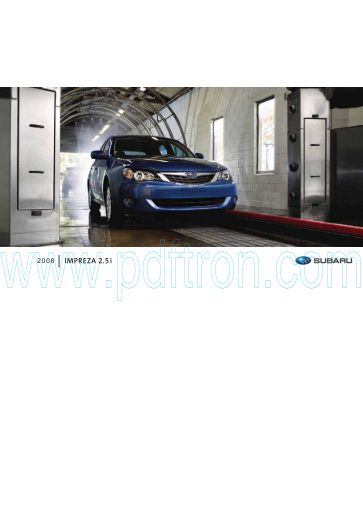 Subaru Impreza 2008....
