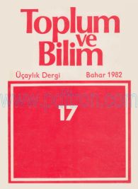 Cover of Toplum Ve Bilim - Sayı 017.Pdf