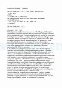 Cover of Frans Emil Sillanpaa - Tasra Kizi.pdf