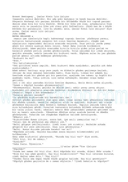 Cover of Ernest Hemingway - Canlar Kimin Icin Caliyor.pdf