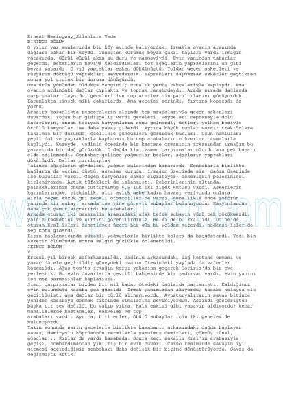 Cover of Ernest Hemingway - Silahlara Veda.pdf