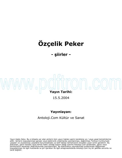 Cover of Özcelik Peker - Şiirleri.pdf