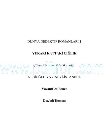 Cover of Leo Bruce - Yukarı Kattaki Ciglik.pdf