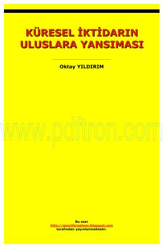 Cover of Oktay Yildirim - Kuresel Iktidarin Uluslara Yansimasi.pdf