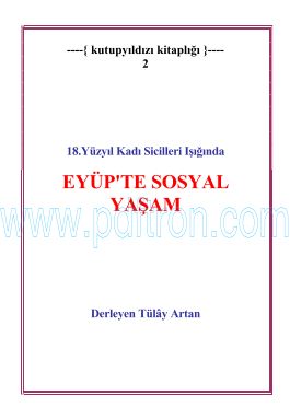 Cover of Tulay Artan - Eyupte Sosyal Yasam.pdf