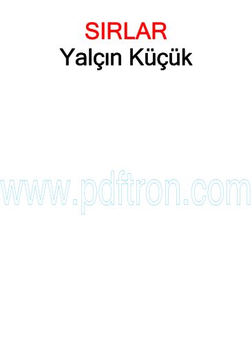 Cover of Yalçın Küçük - Sirlar.pdf