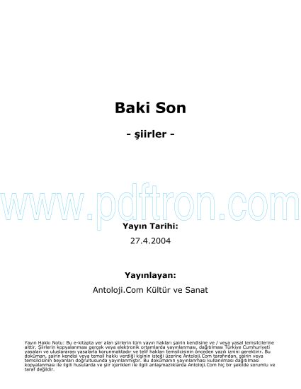 Cover of Baki - Son Şiirleri.pdf