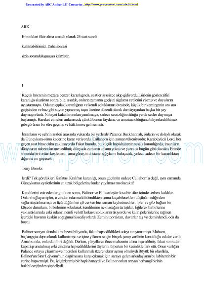 Cover of Terry Brooks - Shannara'nın Kılıcı III.pdf