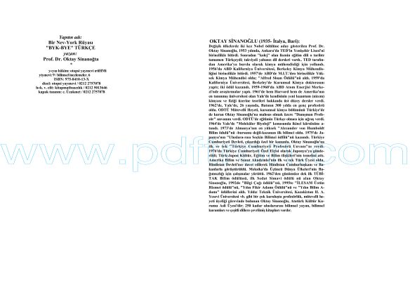 Cover of Oktay Sinanoglu - Bye Bye Turkce.pdf