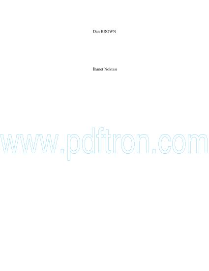 Cover of Dan Brown - Ihanet Noktasi.pdf