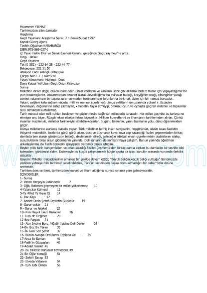 Cover of Muammer Yılmaz - Tarihimizden Altin Damlalar.pdf