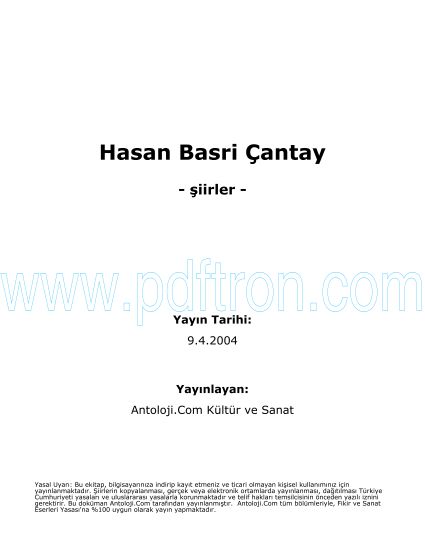 Hasan Basri Cantay -...