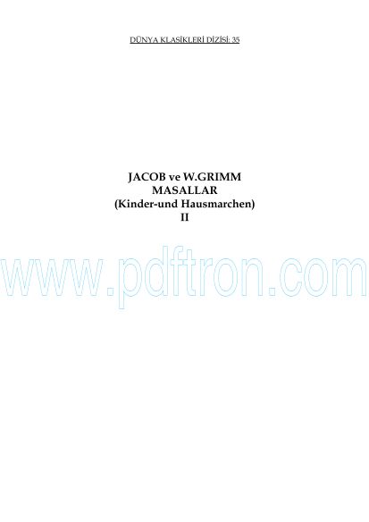 Cover of Grimm Kardesler - Grimm Masallari 2.pdf