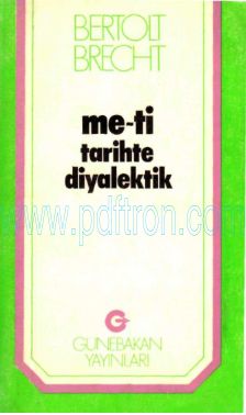 Cover of Bertolt Brecht - Me-Ti  Tarihte Diyalektik.pdf