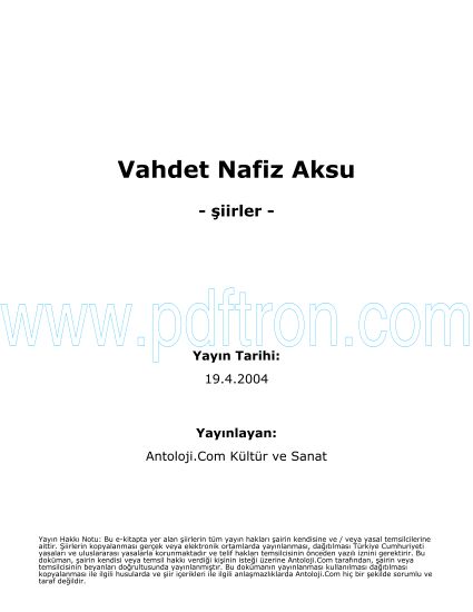 Cover of Vahdet Nafiz Aksu Şiirleri.pdf