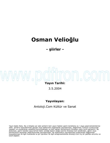 Cover of Osman Velioglu - Şiirleri.pdf